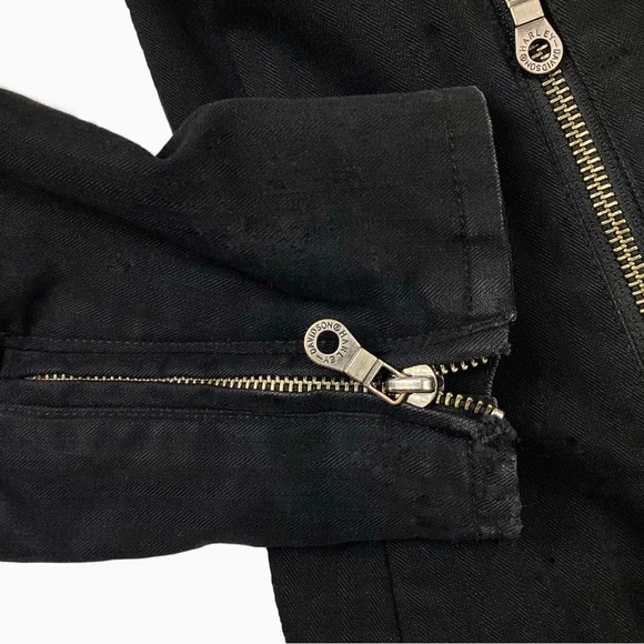 Harley Davidson Embroidered Denim Twill with Removable Hoodie Black. Sz M - Picture 7 of 9